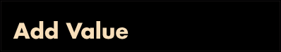 Add Value
