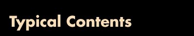 Typical Contents