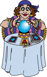 image of psychic with crystal ball