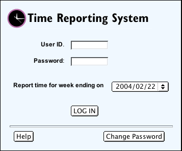 TRS Log In Page