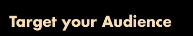 Target your Audience